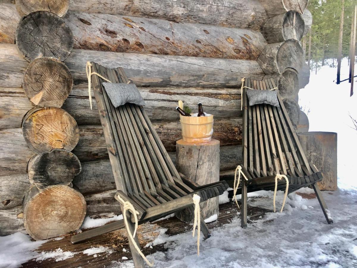 Cozy Log Cabin By Invisible Forest Lodge Рованиеми Экстерьер фото