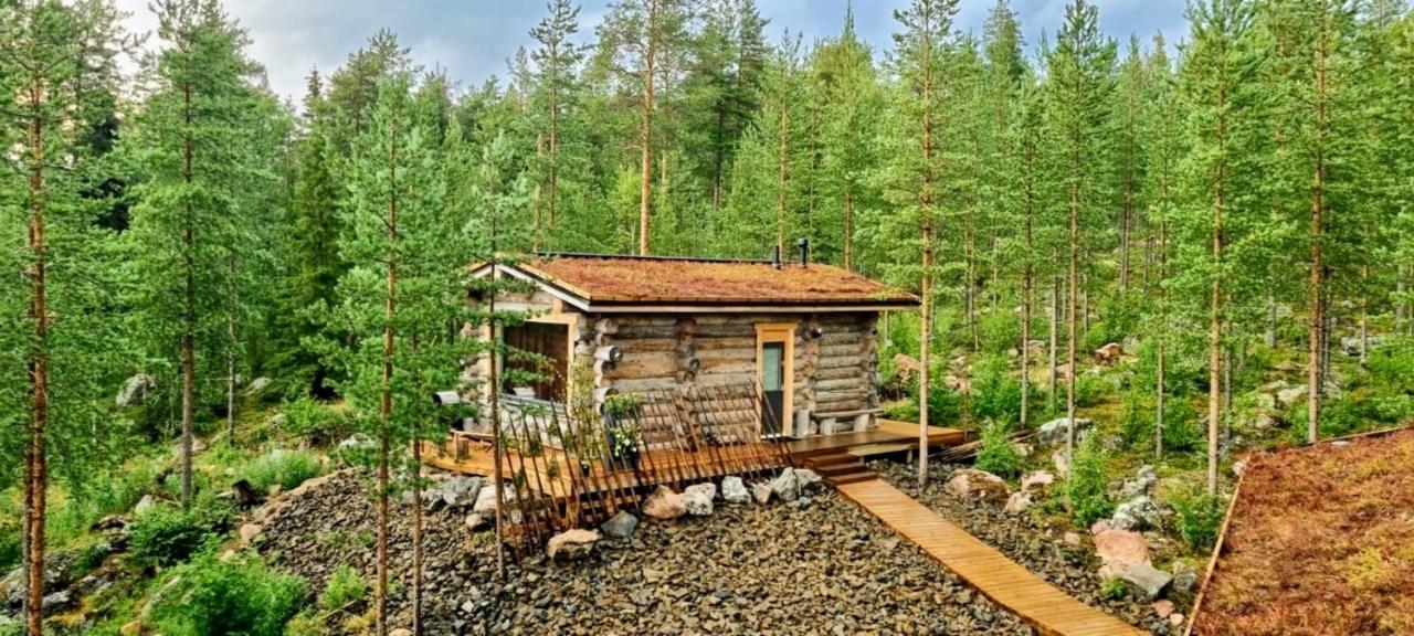 Cozy Log Cabin By Invisible Forest Lodge Рованиеми Экстерьер фото