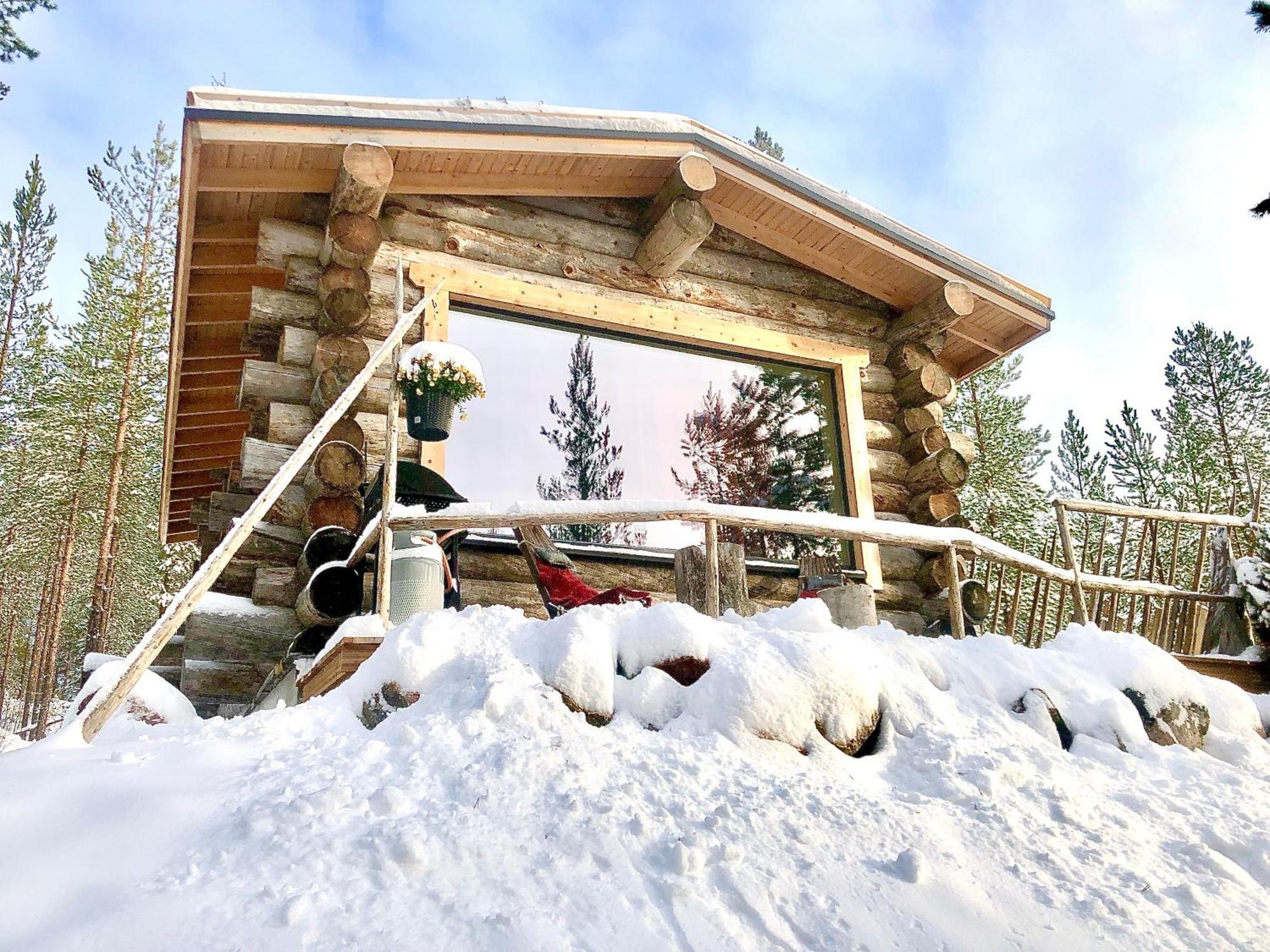 Cozy Log Cabin By Invisible Forest Lodge Рованиеми Экстерьер фото