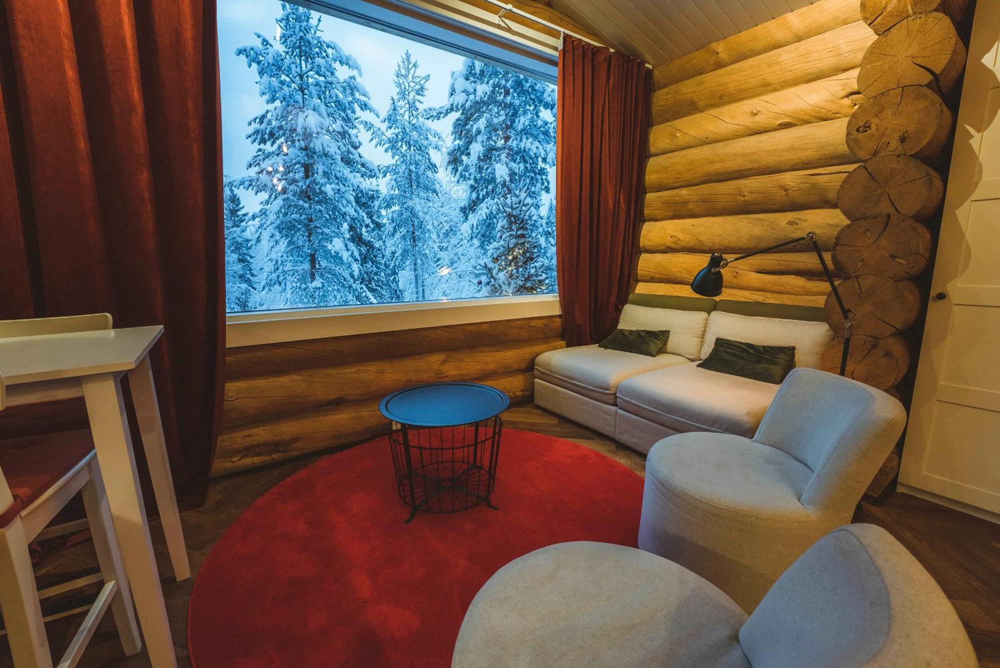 Cozy Log Cabin By Invisible Forest Lodge Рованиеми Экстерьер фото